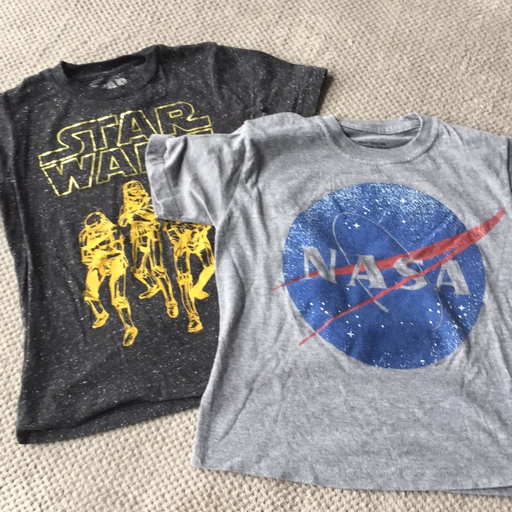 Set of two vintage looking t shirts